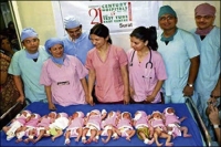 سيدة هندية تلد 11 طفلا 