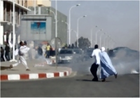 شباب منسقية المعارضة يتصدي لقوات الأمن 