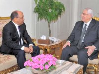 عدلي منصور يلتقي وزير خارجية موريتانيا 