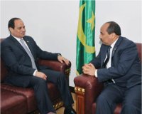 السيسي يجري مباحثات مع رئيس موريتانيا على هامش القمة الإفريقية 