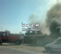 حريق في سوق الدجاج بنواكشوط 