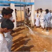 عيد الخيرية تحفر بئرا إرتوازيا في موريتانيا 