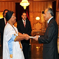 رئيس المؤتمر الوطني العام الليبي يستلم اوراق اعتماد سفير موريتانيا 